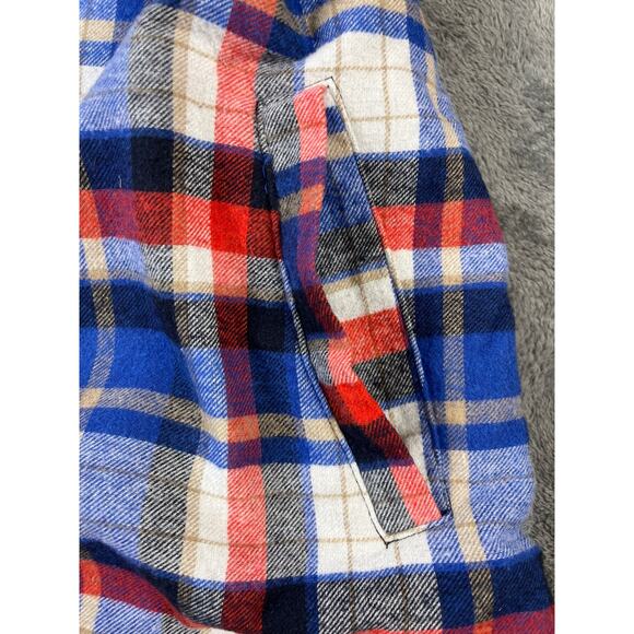 Jack South Jacket Mens Large Flannel Shirt Plaid Fleece Lining Shacket New York - Picture 7 of 13